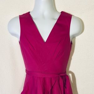 NWT DKNYC Fushcia Dress Size 2 w/ Pleat Detail